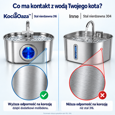 Fontanna dla kota + 4 filtry - KociaOaza™